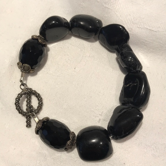 Matching natural Stone necklace/bracelet set. - Picture 3 of 9